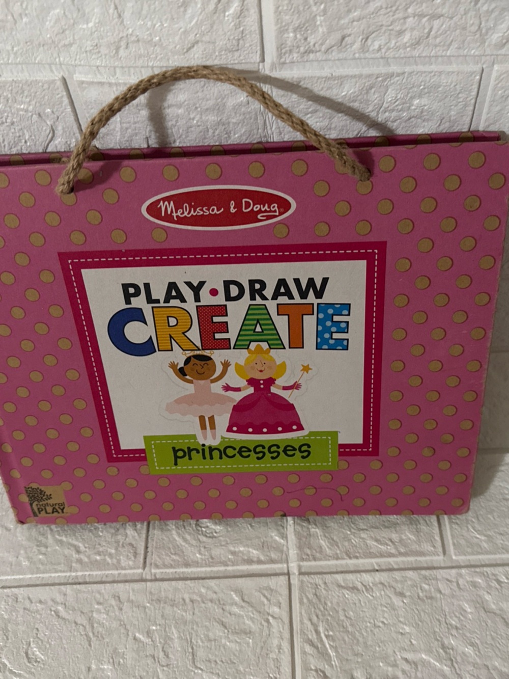 Melissa & Doug Play Draw Create Princesses Natural Play Set